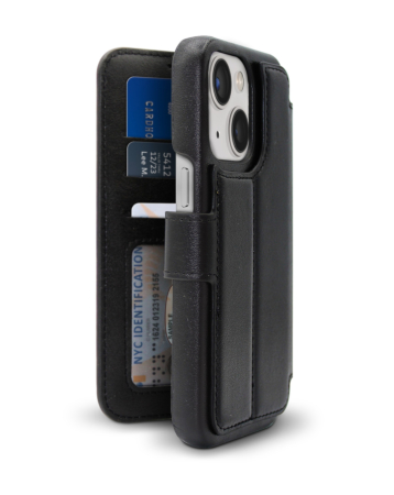 xBase Folio Exec Wallet Case for iPhone 13 / 14 (BLACK) (Only Ground Shipping)