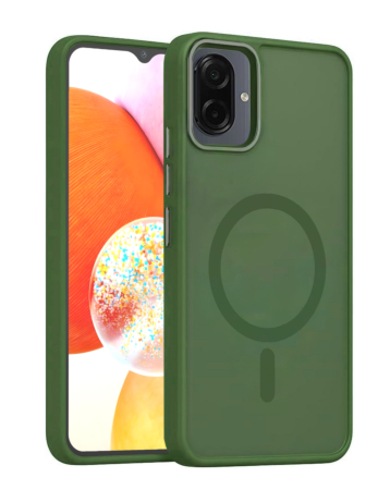 New Magnetic Wireless Charging Case - DARK GREEN for Galaxy A07 (Only Ground Shipping)