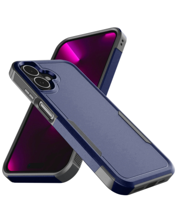 Galaxy A07 Dual Layers Shockproof Strong Case -DARK BLUE (Only Ground Shipping)