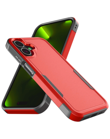 Galaxy A07 Dual Layers Shockproof Strong Case -RED (Only Ground Shipping)