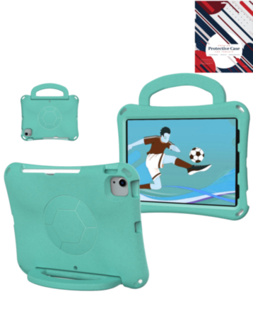 Soccer Case - TEALfor iPad 10 2022 (10.9") / iPad 11 (A16) / Air 11 2024 (Only Ground Shipping)