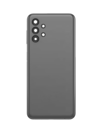 Back Glass with Camera Lens and Adhesive for Galaxy A13S (A137 / 2022) (NO LOGO) (BLACK)