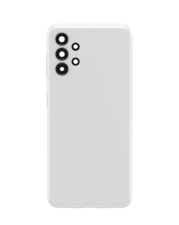 Back Glass with Camera Lens and Adhesive for Galaxy A13S (A137 / 2022) (NO LOGO) (WHITE)