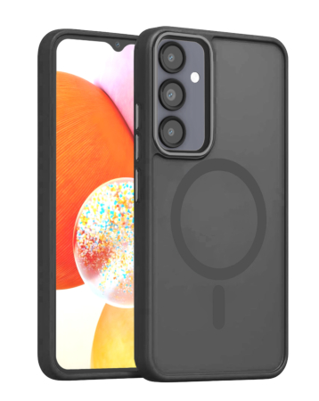 New Magnetic Wireless Charging Case - BLACK for Galaxy A14 (Only Ground Shipping)