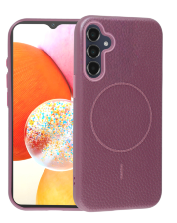 Magnetic Leather Soft Cases - SUNSET PURPLE for Galaxy A15 (Only Ground Shipping)