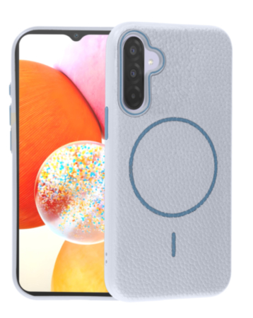 Magnetic Leather Soft Cases (WAYNE BLUE) for Galaxy A17 (Only Ground Shipping)