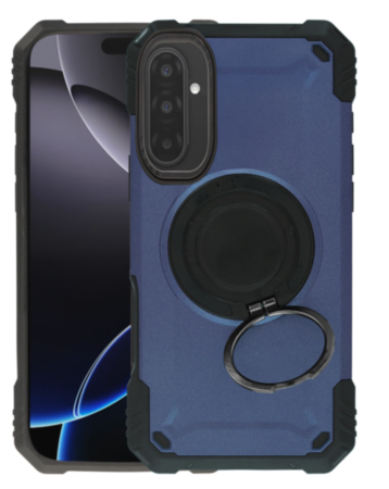 Hybrid Tuff Case with Magnetic Kickstand (DARK BLUE) for Galaxy A17 (Only Ground Shipping)