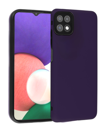 Full Cover New Design Silicone Case - PURPLE for Galaxy A22 5G (Only Ground Shipping)