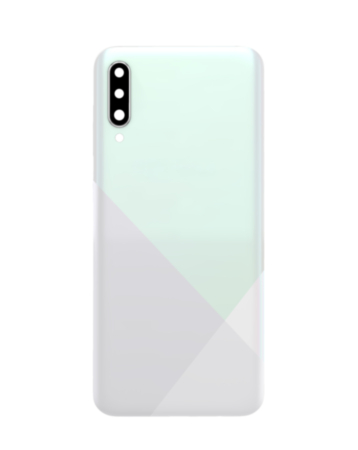 Back Glass with Camera Lens and Adhesive for Galaxy A30S (A307 / 2019) (NO LOGO) (PRISM CRUSH WHITE)