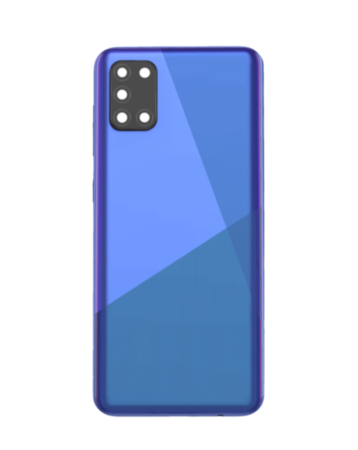Back Glass with Camera Lens and Adhesive for Galaxy A31 (A315 / 2020) (NO LOGO) (PRISM CRUSH BLUE)