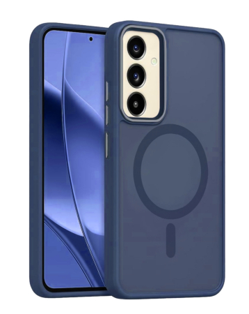 New Magnetic Wireless Charging Case - NAVY BLUE for Galaxy A35 (Only Ground Shipping)