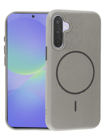 Magnetic Leather Soft Cases (TIT GRAY) for Galaxy A36 (Only Ground Shipping)