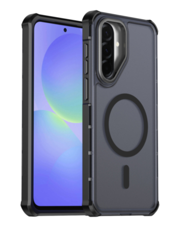 Dual Layer Electroplated Border Wireless Charging Case (BLACK) for Galaxy A36 5G / A37 5G / A56 5G (Only Ground Shipping)