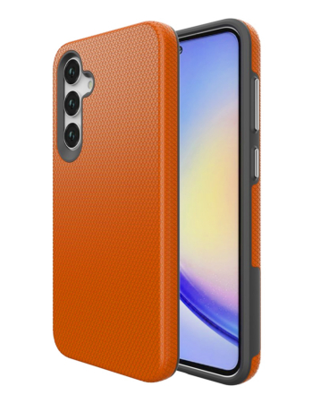 Galaxy A37 Shock Absorption Protective Dual Layer Case - ORANGE (Only Ground Shipping)