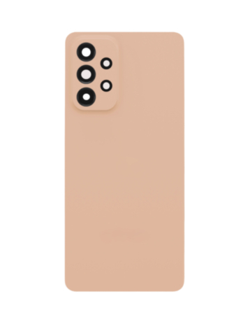 Back Glass with Camera Lens and Adhesive for Galaxy A53 5G (A536 / 2022) (NO LOGO) (PEACH)