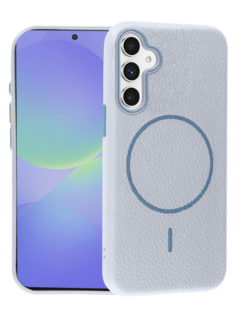 Magnetic Leather Soft Cases (WAYNE BLUE) for Galaxy A54 (Only Ground Shipping)