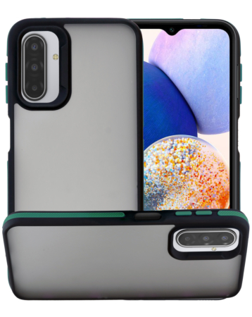 Matte Silicone Frame Shockproof Case - GREEN for Galaxy A57 (Only Ground Shipping)