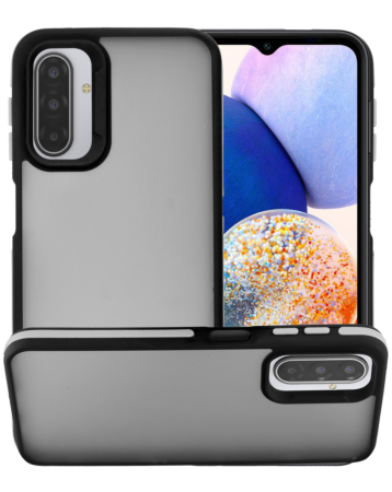 Matte Silicone Frame Shockproof Case - GRAY for Galaxy A57 (Only Ground Shipping)