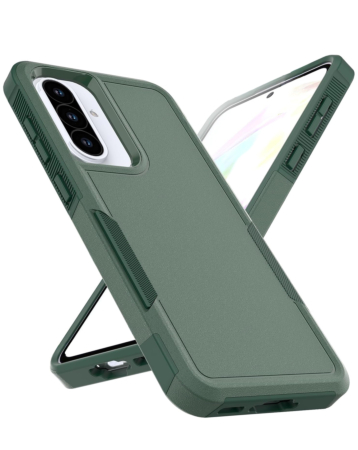 Galaxy A57 Layers Shockproof Strong Case - DARK GREEN (Only Ground Shipping)