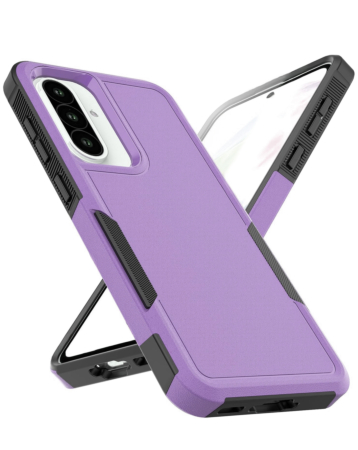 Galaxy A57 Layers Shockproof Strong Case - PURPLE (Only Ground Shipping)