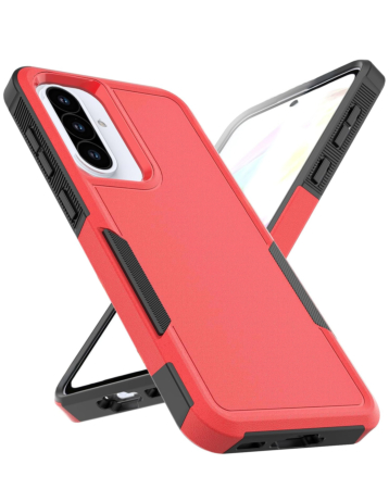 Galaxy A57 Layers Shockproof Strong Case - RED (Only Ground Shipping)