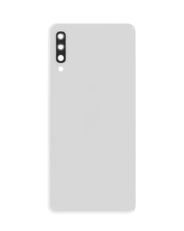 Back Glass with Camera Lens and Adhesive for Galaxy A70 (A705 / 2019) (NO LOGO) (WHITE)