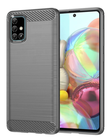 Flexible TPU Rubber Case - GRAY for Galaxy A71 UW (Only Ground Shipping)