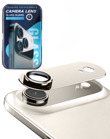 Metal Matte Armor With HD Tempered Glass for iPhone Air (LIGHT GOLD)