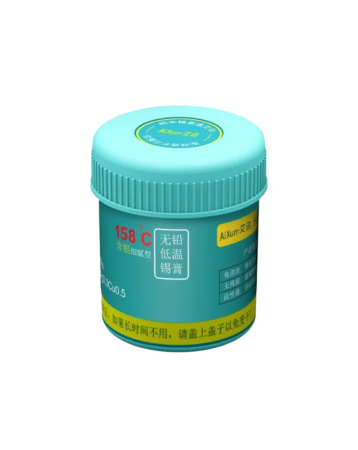 AiXun Lead Free Solder Paste 158c No-Clean Soldering Flux (50gr) (Not Returnable) (Only Ground Shipping)