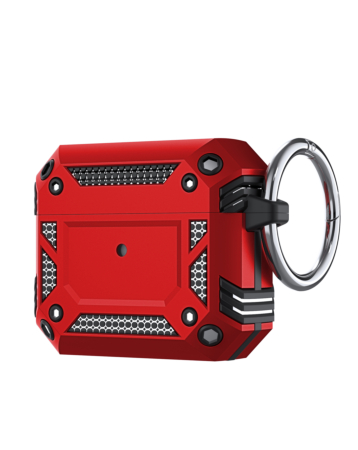 TPU Rugged Shockproof Armor Case - RED for Airpods 4th Gen (Only Ground Shipping)