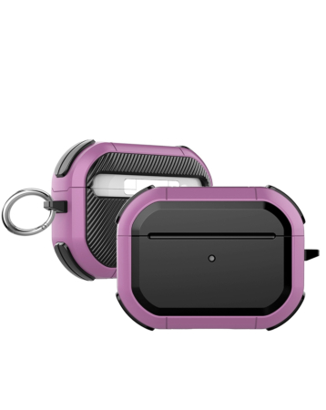 AirPods 4th Gen Rugged Armor with Keychain Case - PINK (Only Ground Shipping)