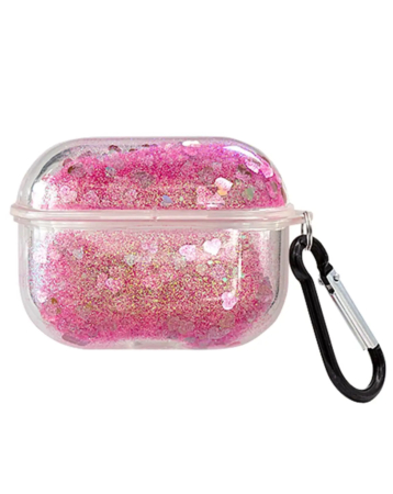 Rose Sand Glittering Clear Case - CLEAR for Airpods 4th Gen (Only Ground Shipping)