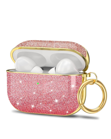 New Stone Design Case - PINK for AirPods Pro (1st / 2nd Gen) / Airpods 4th Gen (Only Ground Shipping)