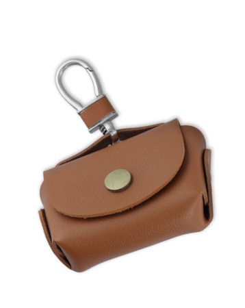 Universal AirPods Leather Case - BROWN (Only Ground Shipping)