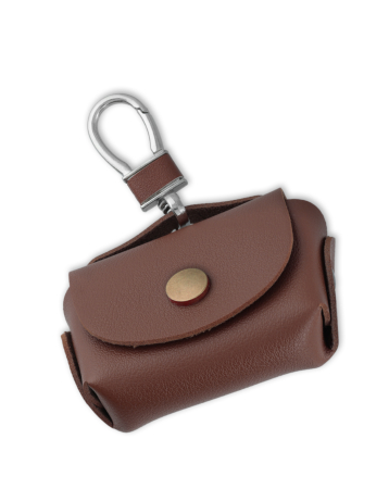 Universal AirPods Leather Case - DARK BROWN (Only Ground Shipping)