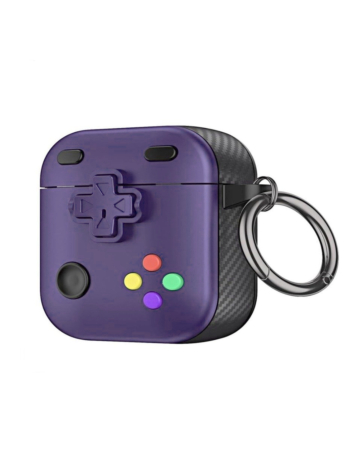 AirPods Pro (3rd Gen)  Game Console Design TPU Case -PURPLE (Only Ground Shipping)