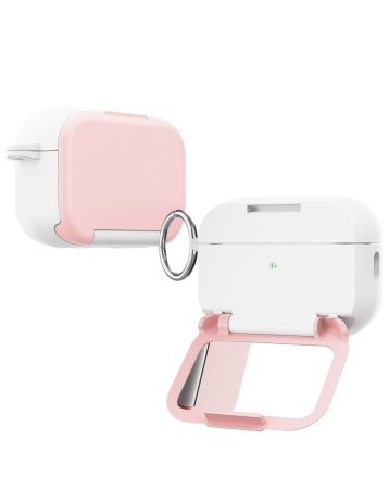 Creative Makeup Mirror Stand Holder Case  - PINK for AirPods Pro 3 (Only Ground Shipping)