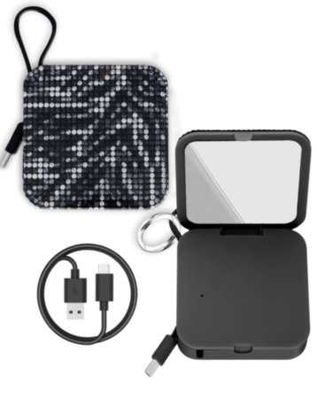 Bytech Whimsy Bling Power Bank (4000 mAh) (BLACK) (Only Ground Shipping)