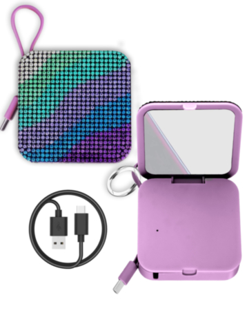 Bytech Whimsy Bling Power Bank (4000 mAh) (PURPLE) (Only Ground Shipping)