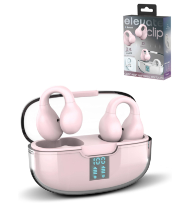 ELEVATE CLIP Open Ear True Wireless Earbuds - PINK (Only Ground Shipping)
