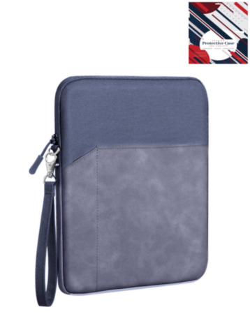 Universal 9-12 Inch Tablet Sleeve with Zipper Pocket and Wrist Strap (BLUE) (Only Ground Shipping)