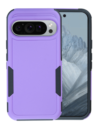 Dual Layers Shockproof Strong Case for Google Pixel 10 / 10 Pro - (PURPLE) (Only Ground Shipping)