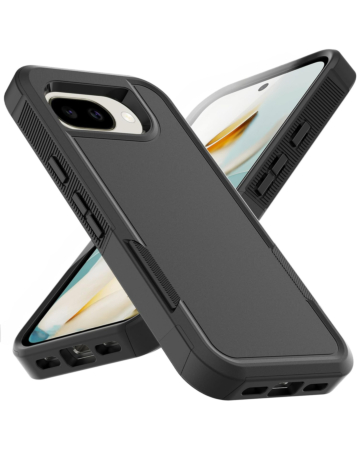 Dual Layers Shockproof Strong Case  w/Ring for Google Pixel 10A (BLACK) (Only Ground Shipping)