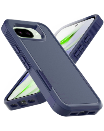 Dual Layers Shockproof Strong Case  w/Ring for Google Pixel 10A (BLUE) (Only Ground Shipping)