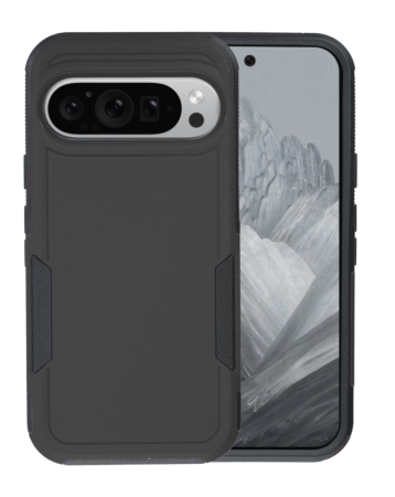 Google Pixel 10 Pro XL Dual Layers Shockproof Strong Case - BLACK (Only Ground Shipping)
