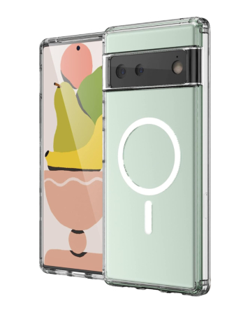 Google Pixel 6 Wireless Charging Case - CLEAR (Full Bottom Close) (Only Ground Shipping)