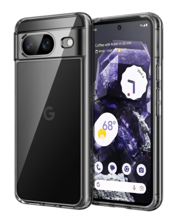 Google Pixel 8 Hybrid Case with Air Cushion Technology - BLACK (Only Ground Shipping)