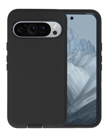 Heavy Duty Case for Google Pixel 9 / 9 Pro (BLACK) (Only Ground Shipping)