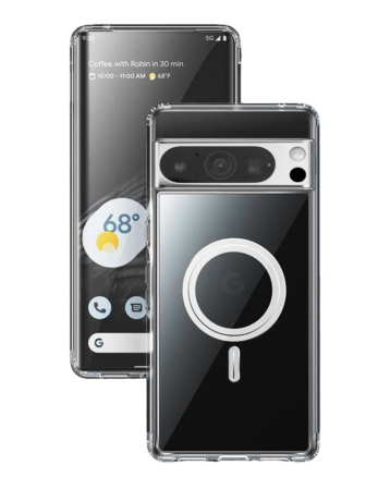 Google Pixel 9 Pro XL Wireless Charging Case - CLEAR (Full Bottom Close) (Only Ground Shipping)