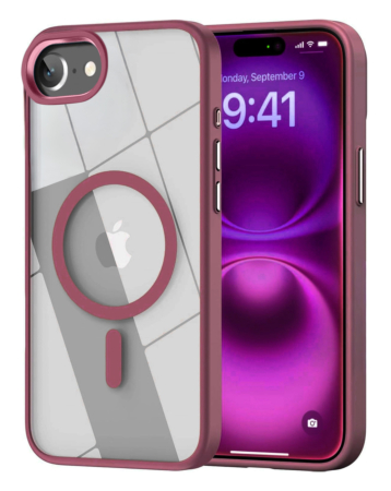 Shiny Magnetic Clear Cases - CHERRY for iPhone 7 (Only Ground Shipping)